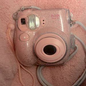 Pretty in Pink Instax Mini 7s with Glitter Case